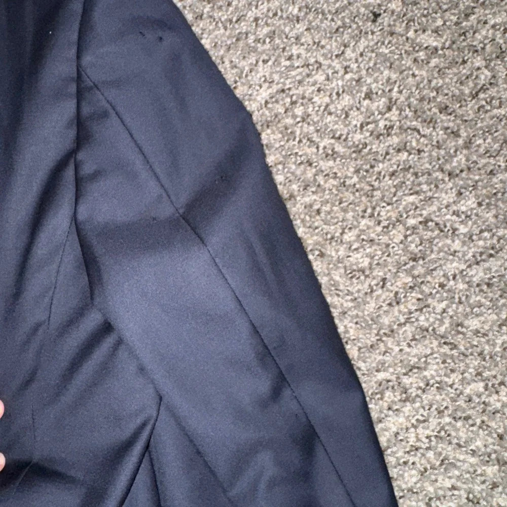 Ermenegildo Zegna 44L M. Penner Mens Navy Blue 100% Wool Blazer Sport Coat